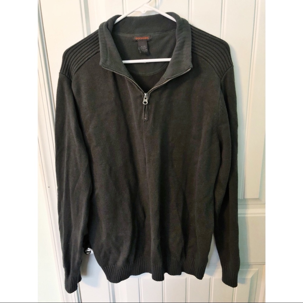 Dockers Quarter Zip Pullover Sweater XL